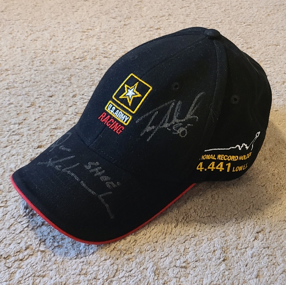 Nhra Tony Schumacher us army hat